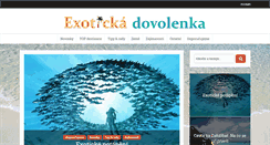 Desktop Screenshot of exoticka-dovolenka.eu